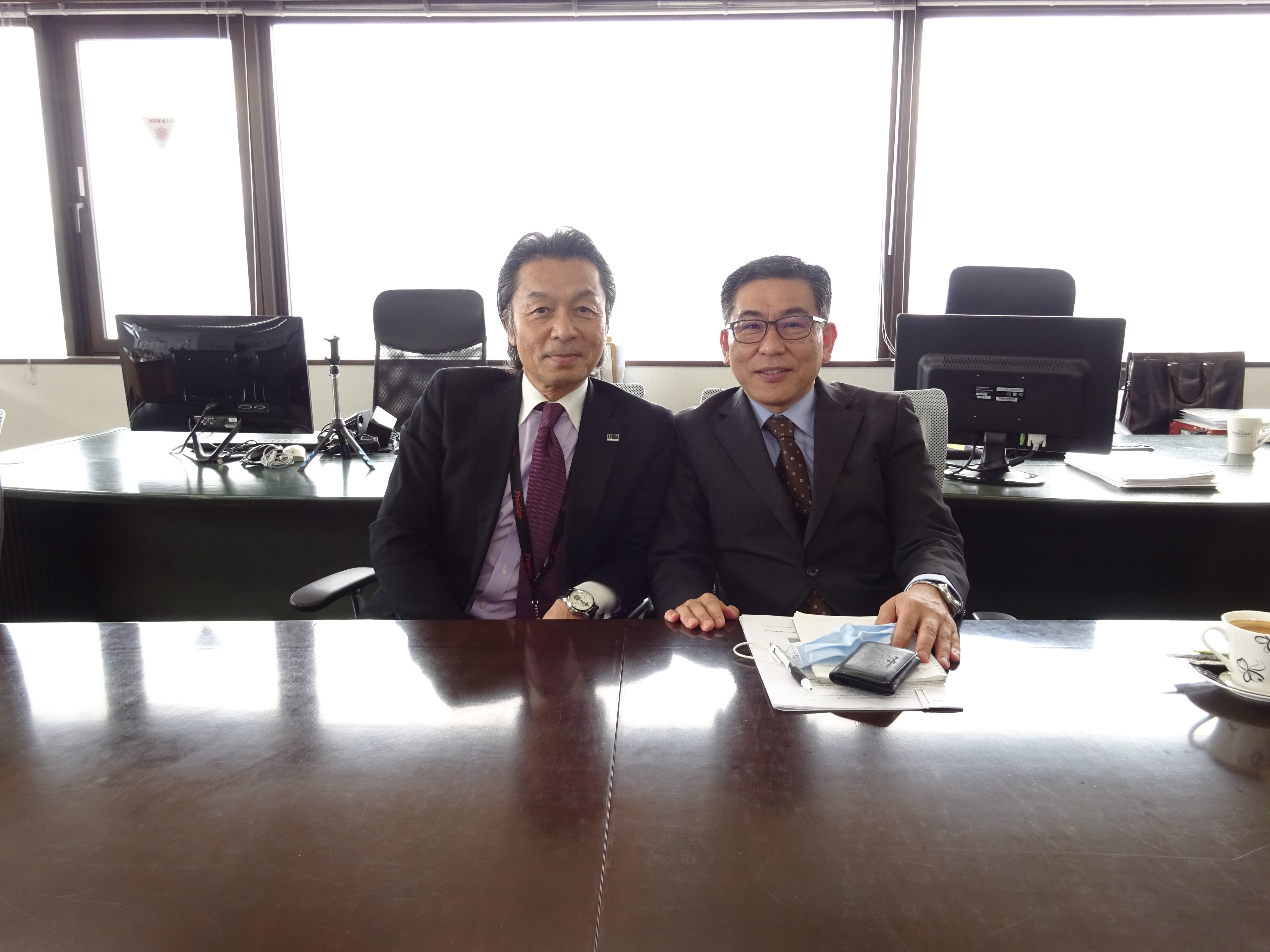 株式会社中央保険センターの 鈴木健一社長様がご来社されました プレステージ